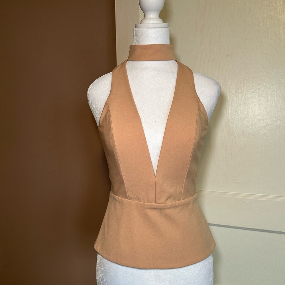 Chic Michelle Mason Light Pink Halter Top